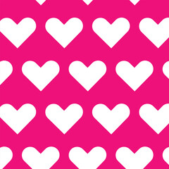 abstract white colour large heart shape pattern with pink background