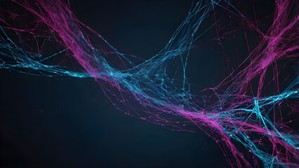 Pulse Line Flow with Data Stream Aesthetic