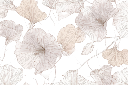 Abstract floral pattern design