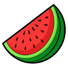 watermelon vector illustration