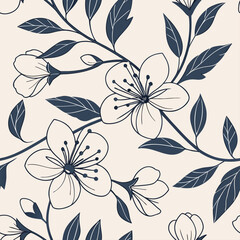 seamless floral pattern background