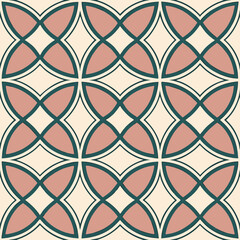 Fototapeta premium seamless pattern with abstract flowers