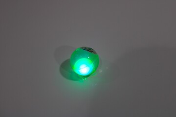 green light bulb