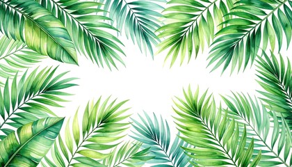 Tropical leaf border