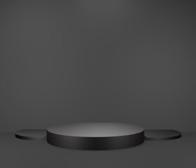 3d podium background..