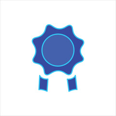 Badge Icons. Simple Colored Vector Illustration