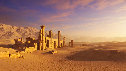 Majestic Ancient Stone Ruins With