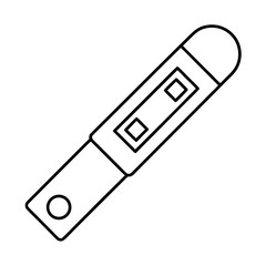Minimalist Line Art Illustration of a Positive Pregnancy Test Result