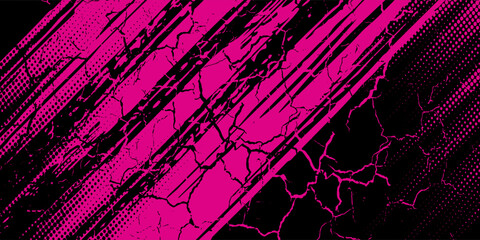 black pink brush pattern car sticker banner sporty abstract line pink black color combination grunge brush pattern modern motorsport racing design