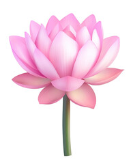 Obraz premium Pink lotus flower graphic