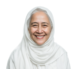 Joyful senior woman smiling portrait people positive emotions isolated on transparent background