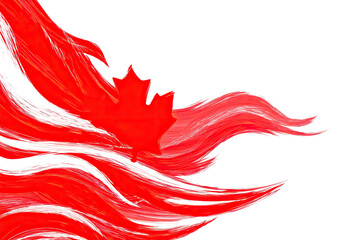 Abstract flames, red and white