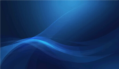 Blue Abstract Wave Background with Flowing Lines and Gradient Texture