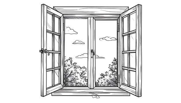 Open window with a view