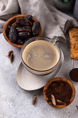 Coffee from date seed. Caffein free drink