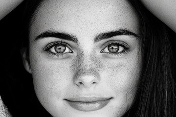 Close-up of a person showing deep concentration and focus