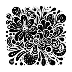 Silhouette of a person wearing a hat and holding a cane vector 1