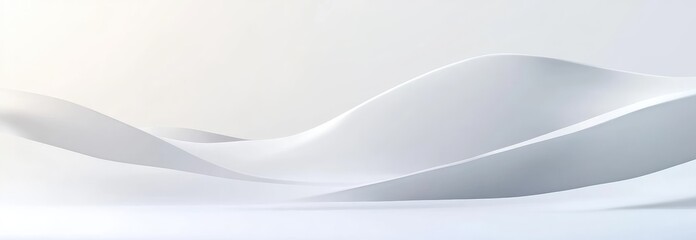 Obraz premium Abstract white curves