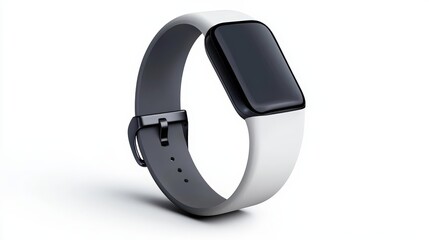 Modern Minimalist Smartwatch on a White Background for Technology and Wearable Devices