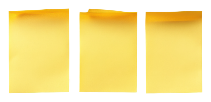Creative note-taking techniques office space visual content environment perspective isolated on transparent background