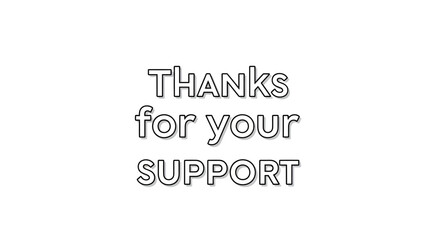 An elegant appreciation note conveys sincere gratitude for unwavering assistance and backing during challenging situations