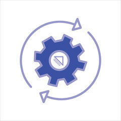 Automation Icons. Simple Colored Vector Illustration