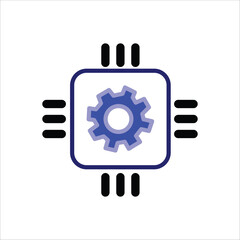 Hardware Icons. Simple Colored Vector Illustration