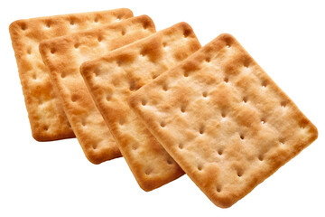 biscoito cream cracker isolado em fundo transparente