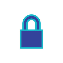 locked money simple flat design vector