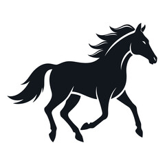 horse silhouette vector