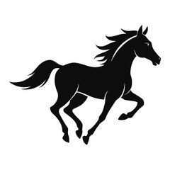 horse silhouette vector