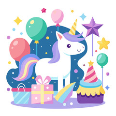 happy birthday card with a horse