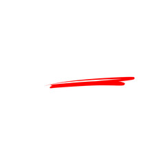 Red brush stroke underline