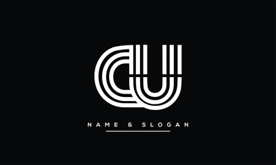 DU, UD, D, U Abstract Letters Logo Monogram © grafic.ustani