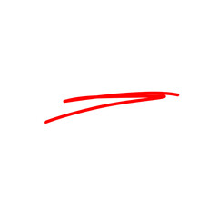 Red brush stroke underline