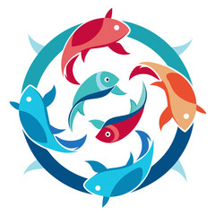 shark and fish