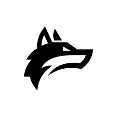 Vector illustrations of wolf and fox heads in various design styles, from bold lines and geometric shapes to monochrome silhouettes. Suitable for use as sports team logos, mascots, icons, or branding 