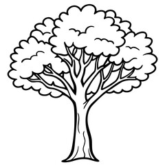 Black Gum line art vector