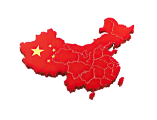 3D map of China's territory