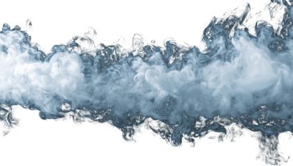 Abstract smoky clouds against black background