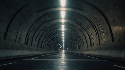 Modern Pedestrian Tunnel Beneath City Intersection