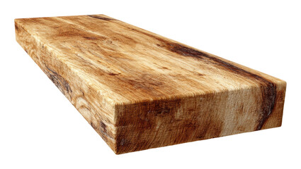 Crafting solid wood plank workshop product showcase rustic environment view artistry isolated on transparent background