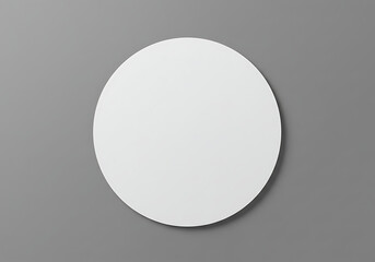 Blank Oval Badge Mockup