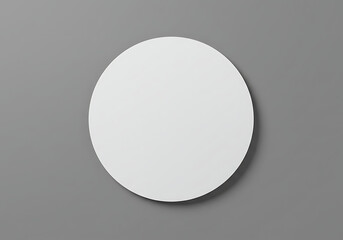 Blank Oval Badge Mockup