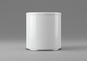 White jar mockup isolated on transparent background.