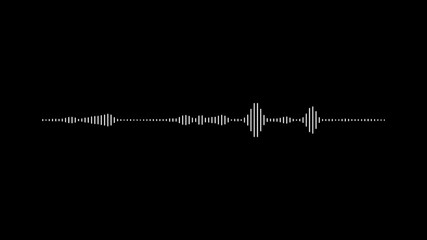 line audio wave visualization on a transparent background, audio waveform spectrum animation. Sound Wave Animated.  audio waveform spectrum animation
 - Powered by Adobe