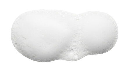 Realistic White Foam and Lather Isolated for Hygiene Design on transparent background PNG
