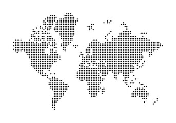 World dotted map © ValGraphic