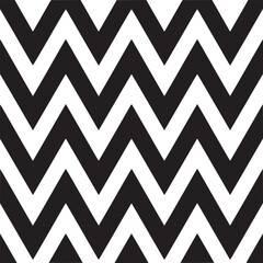 Black and white chevron pattern background, seamless zigzag wallpaper, modern geometric design texture