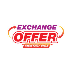 exchange offer. offer badge icon